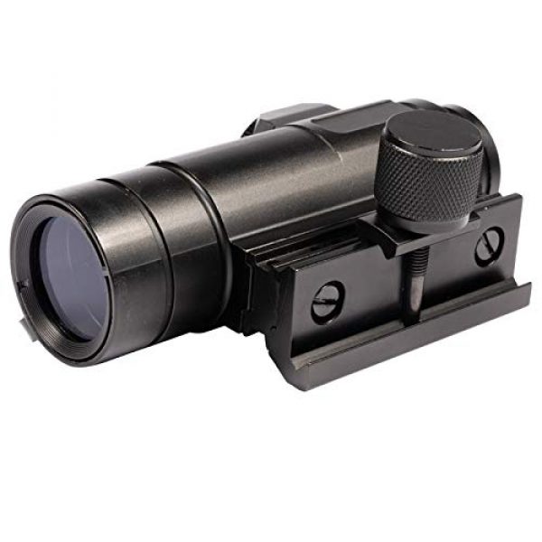 Bbrand Rifle Scope 5 Bbrand M4 1x30mm Red Green Dot Sight Side Mount Reflex Sight Micro Brightness Adjustable Red Green Dot Sight Rifle Scope, 4-5 MOA Dot Size with Len Covers
