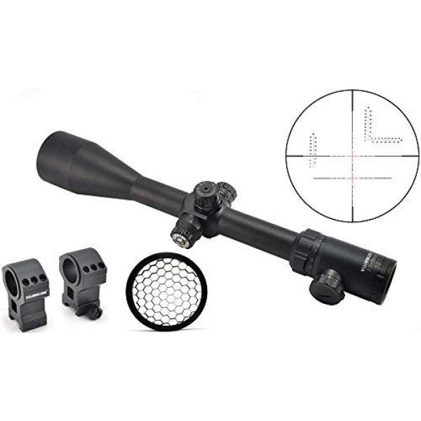 Visionking Rifle Scope 2 Visionking Rifle Scope 2.5-35x56 Trajectory Lock Tactical with a Honeycomb Sunshade Killflash and mounting Rings