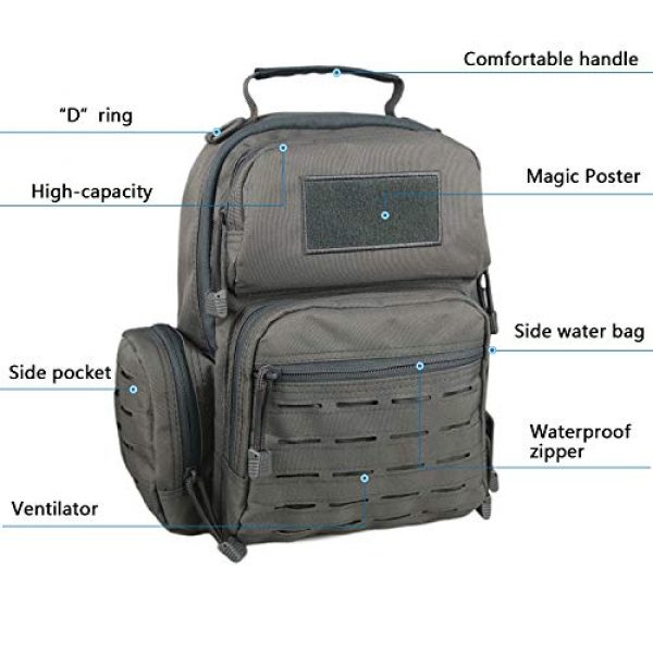 LQArmy Tactical Backpack 3 LQArmy Tactical Sling Bag Day Pack Military Rover Shoulder Backpack Small EDC Molle Assault Range Bags for Everyday Carry Out