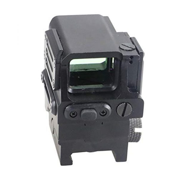DJym Rifle Scope 3 DJym Square Red Dot Sight, Universal Scope 7 File Lighting Adjustment
