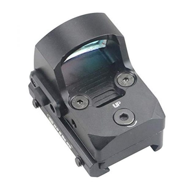 DJym Rifle Scope 2 DJym Upgraded Version of RMR Red Dot Sight, Mini 22mm Rail Pistol Aiming Scope