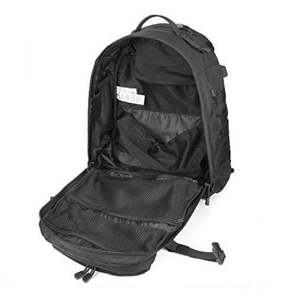 Scudo Tactical Tactical Backpack 5 SCUDO TACTICAL VERTICE 24 Military Backpack with 3L Hydration Bag / Insulated Hydration Pocket (Black, 37L)