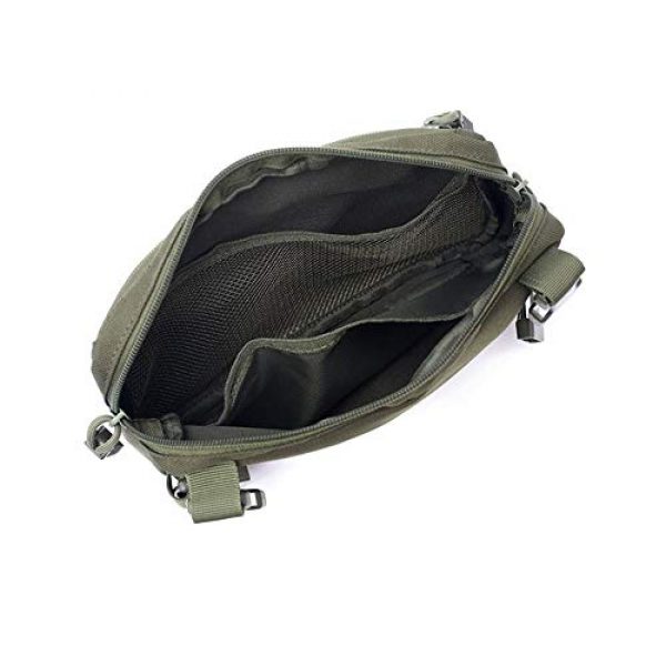 Jadedragon Tactical Backpack 6 Tactical Chest Front Bag Pouch Harness Bag Multipurpose Concealed EDC Carry Pouch Sport Backpack Daypack Tactical Chest Rig for Hiking,Bicycling,Motorcycle Riding,Fishing (Green)