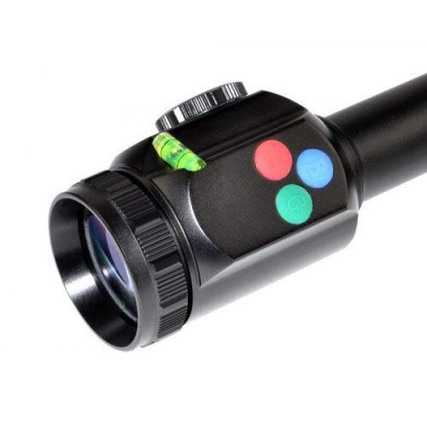 DB TAC INC Rifle Scope 5 DB TAC INC Presma EX Professional Series 4X40 Precision Scope, Red,Green,Blue Color RXR Reticle