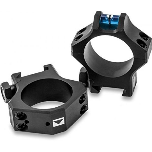 Steiner Rifle Scope 1 Steiner T-Series Scope Rings with Bubble Level, High 30mm - Riflescope Mount Rings for Precision Optical Alignment and Accuracy
