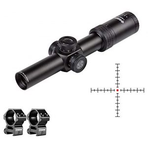 Marcool Rifle Scope 1 Marcool 1-6X24 Rifle Scope HD IR 1/5MIL Tactical Hunting Aim Red Dot Point Hunting Optics Sight