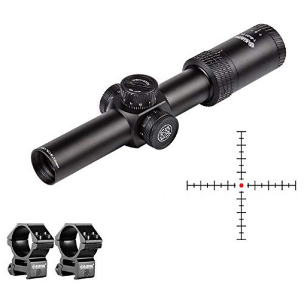 Marcool Rifle Scope 1 Marcool 1-6X24 Rifle Scope HD IR 1/5MIL Tactical Hunting Aim Red Dot Point Hunting Optics Sight