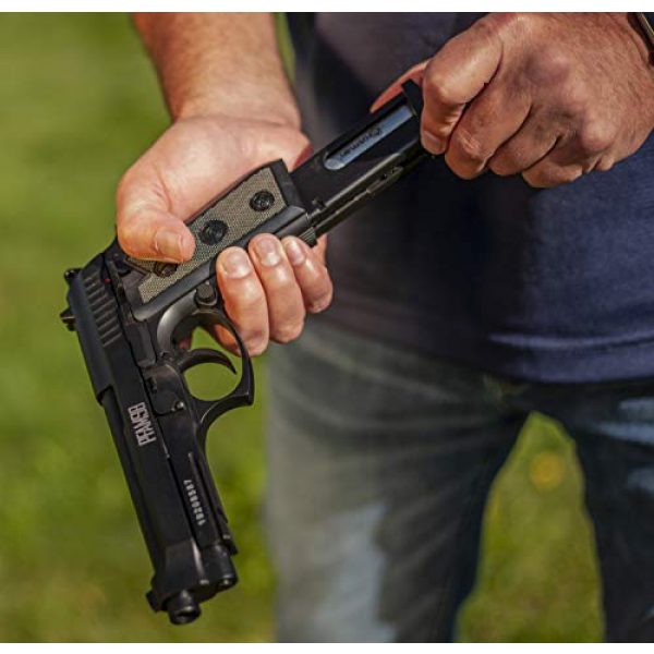 Crosman Air Pistol 6 Crosman PFAM9B CO2-Powered Full Auto Blowback BB Air Pistol,Black