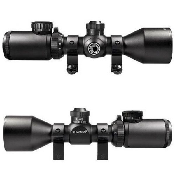 BARSKA Rifle Scope 2 BARSKA 3-9x42 IR Contour Riflescope, Black