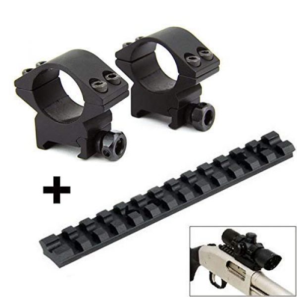 GOTICAL Rifle Scope 4 Gotical Tactical Scope Compact 4x32 Rifle Scopes .223 .308 Rifle Scope Mil-Dot Corsshair W/Scope Mounting Kit 1 Inch Scope Rings Mossberg 500 590 835 Shotgun Scope Mounts