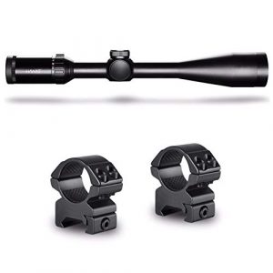 Hawke Sport Optics Rifle Scope 1 Hawke Sport Optics 14162 Vantage SF 6-24x44 1/2 Mil Dot (Black) and Hawke 2-Pc Medium Weaver Rings Kit