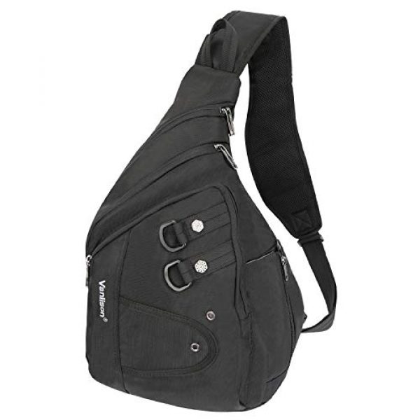 Vanlison Tactical Backpack 1 Vanlison Large Sling Bag Chest Shoulder Bag Purse Backpack Crossbody Bags for Men Women