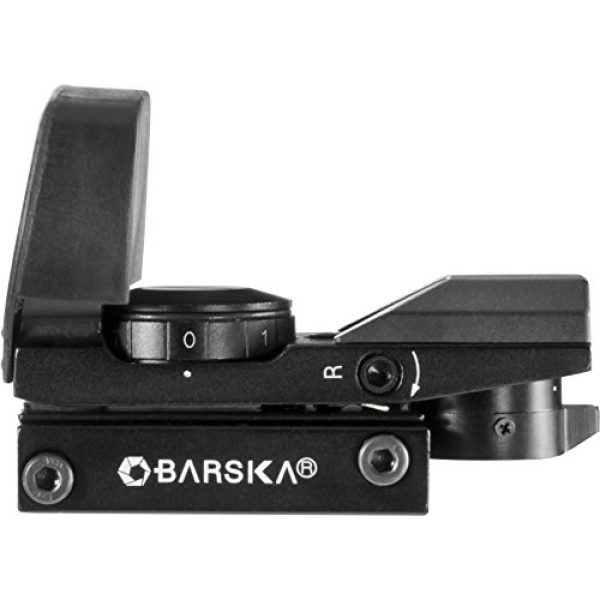 BARSKA Rifle Scope 2 BARSKA AC11704 Multi-Reticle Electro Reflex Sight Green / Red Reticle with with Picatinny / Weaver Style Base, 1x33mm
