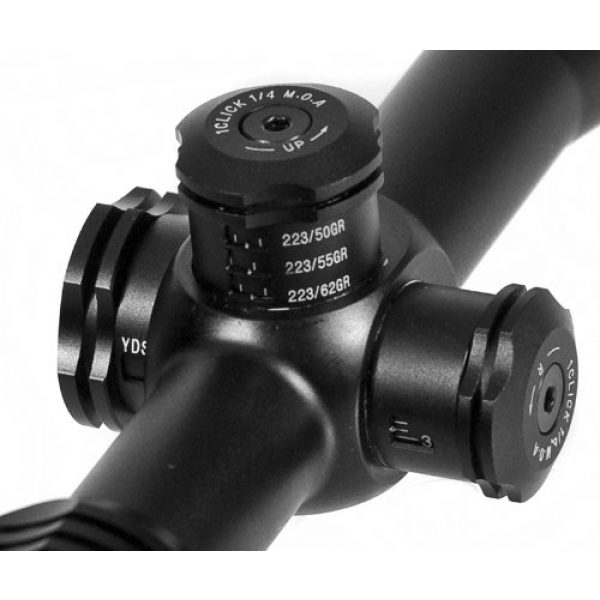BARSKA Rifle Scope 2 BARSKA Point Black Side Parallax Riflescope (Black Matte, 3-9x40)