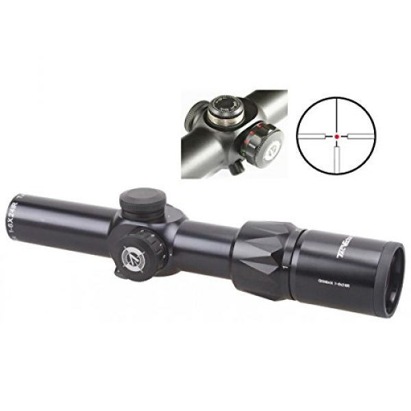 Vector Optics Rifle Scope 2 Vector Optics Grimlock 1-6x24mm 1/2 MOA Compact Tactical Riflescope with Red & Green Dot Illuminated Reticle, Free 30 mm Mount and Free Lens Cover (Matte Black)