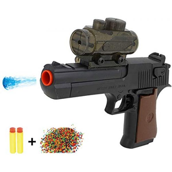 BCHENG Airsoft Pistol 3 Desert Eagle Foam Battle Guns Toy Water Guns Water Blaster Multipurpose Toy Guns Fill with Water Beads Foam Darts Toy Blaster Guns for Kids Boys Adult+10000 Crystal Bullet