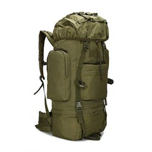 Suoki Tactical Backpack 1 Molle Backpack 65L Waterproof Internal-Frame Hiking Camping Rucksacks With Rain Cover