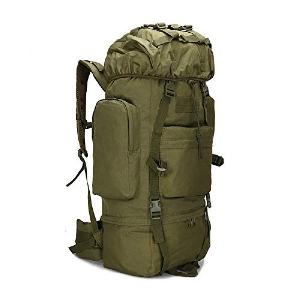 Suoki Tactical Backpack 1 Molle Backpack 65L Waterproof Internal-Frame Hiking Camping Rucksacks With Rain Cover