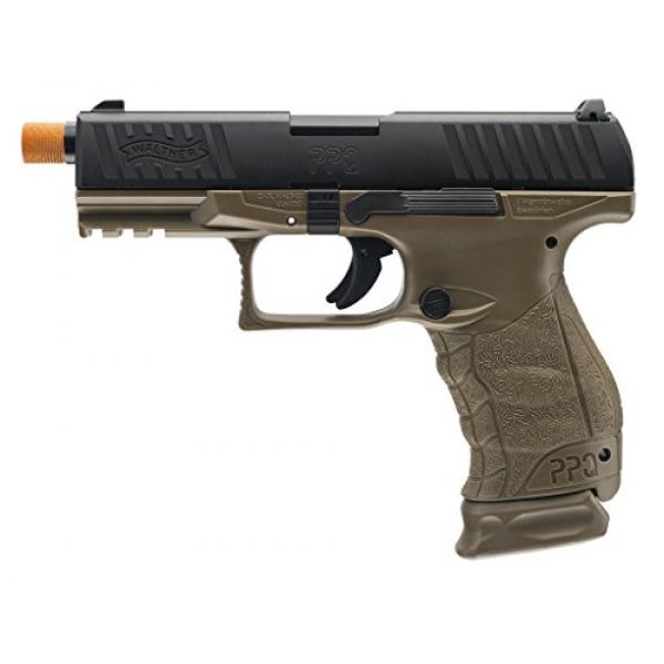 Elite Force Airsoft Pistol 1 Walther PPQ Gas Blowback Airsoft (Dark Earth Black)