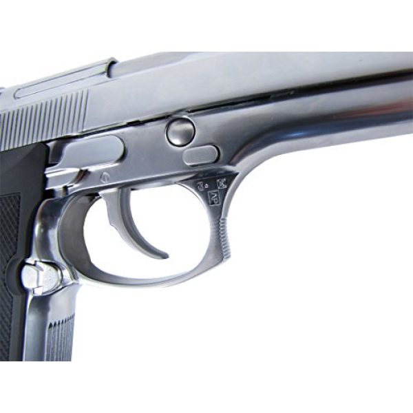 WE Airsoft Pistol 7 WE m92 gas/co2 blowback full metal - silver by we(Airsoft Gun)