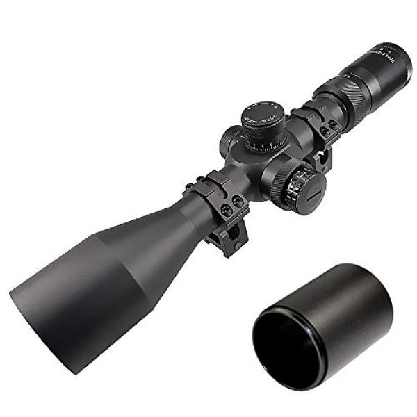Persei Rifle Scope 1 Persei Tactical 4.5-27X50 First Focal Plane (FFP) Rifle Scope with Red Illuminated Mil Reticle and Adjustable Objective 30mm Tube Tactical Rifle Scope
