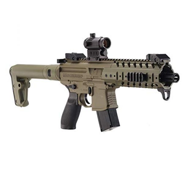 Sig Sauer Air Rifle 1 Sig Sauer MPX .177 Cal CO2 Powered SIG20R Red Dot Air Rifle 30 Rounds, Flat Dark Earth, One Size