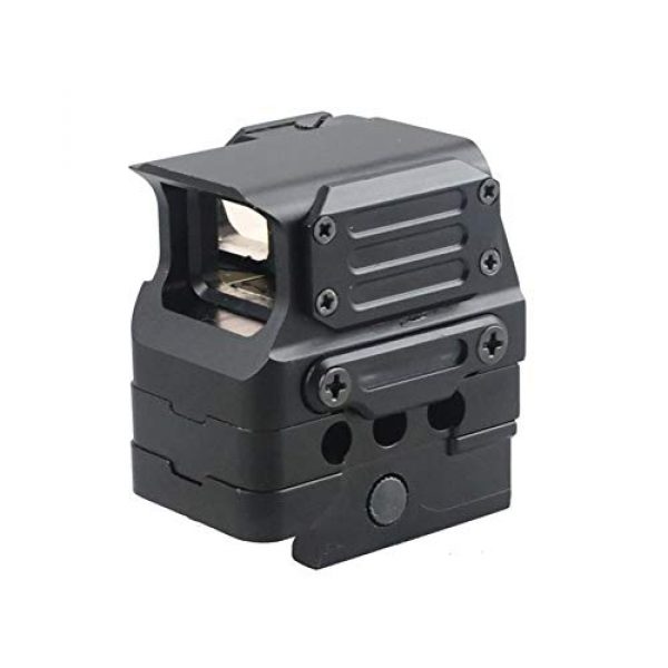 DJym Rifle Scope 5 DJym Square Red Dot Sight, Universal Scope 7 File Lighting Adjustment