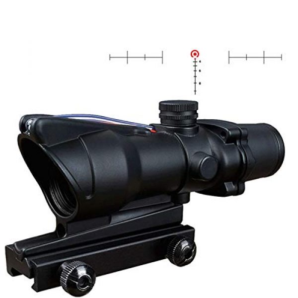 CTOPTIC Rifle Scope 5 CTOPTIC 4x32 Scope Red Horseshoe Reticle Hunting RifleScopes Optic Sight Reticle Real Red Fiber