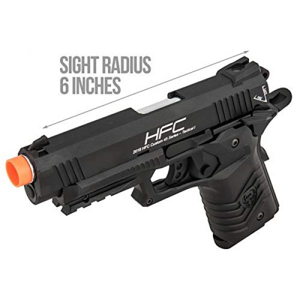 HFC Airsoft Pistol 4 HFC HG-171 Tactical 1911 Gas Blowback Airsoft Pistol Black
