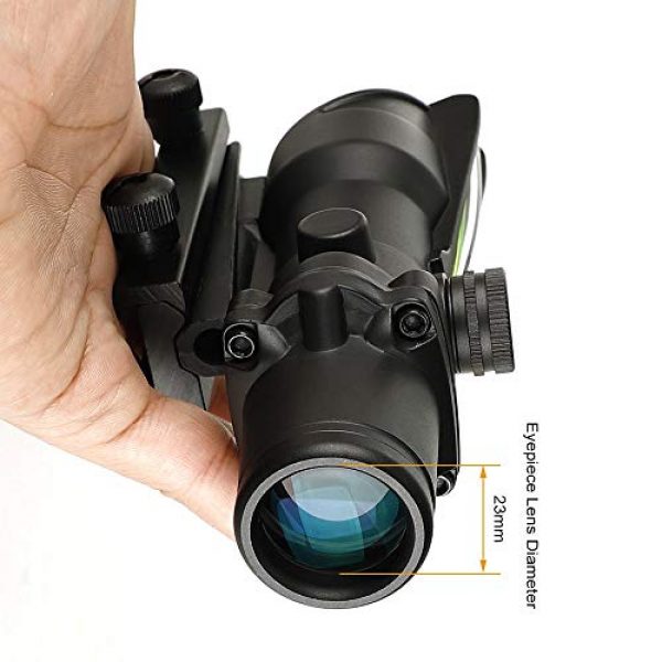 ohhunt Rifle Scope 6 ohhunt 4x32 Hunting RifleScopes Red or Green Illuminated Horseshore Glass Etched Reticle Real Fiber Optics Tactical Optical Sights Scope