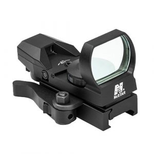 NcSTAR Rifle Scope 1 NcSTAR NC Star D4BQ, Red Reflex Sight 4 Reticles, QR Mount, Black, Red