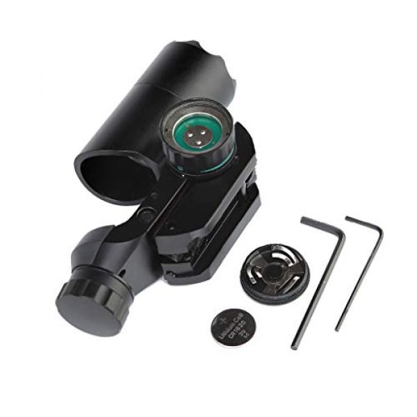 AJDGL Rifle Scope 5 AJDGL 1x22mm Tactical Airsoft Red Green Dot Scope- Hunting Optics Rifle Scope Holographic Sight fits 20mm Picatinny Rail