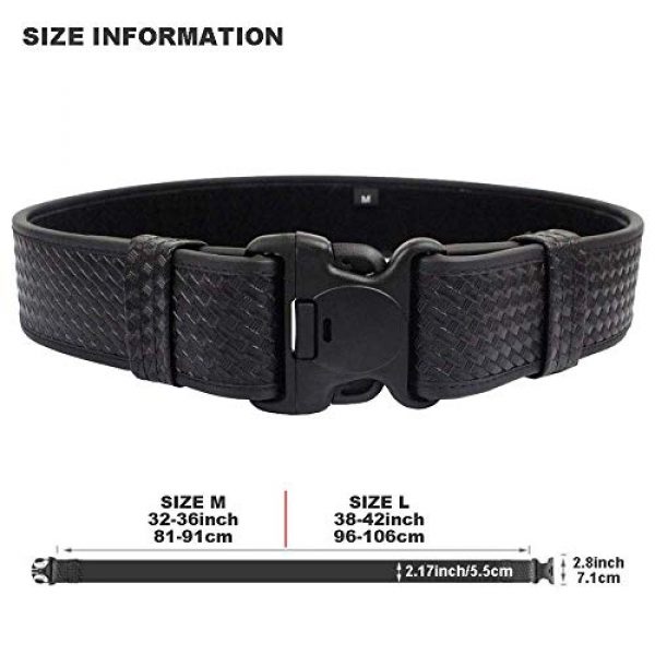 LytHarvest Tactical Belt 2 LytHarvest Reinforced 2-Inch Basketweave Web Duty Belt with Loop Inner, Basketweave Duty Belt