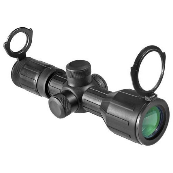 BARSKA Rifle Scope 1 BARSKA 3-9x40 Compact Contour IR 4A Mil Plex Riflescope