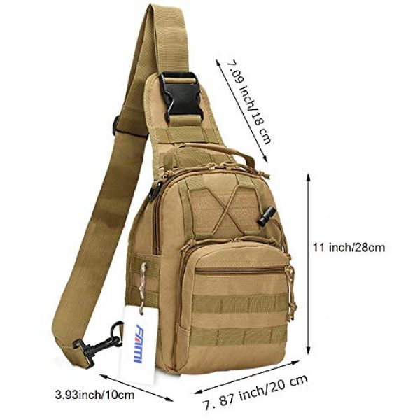 FAMI Tactical Backpack 2 FAMI Outdoor Tactical Bag Backpack, Military Sport Bag Pack Sling Shoulder Backpack Tactical Satchel for Every Day Carry