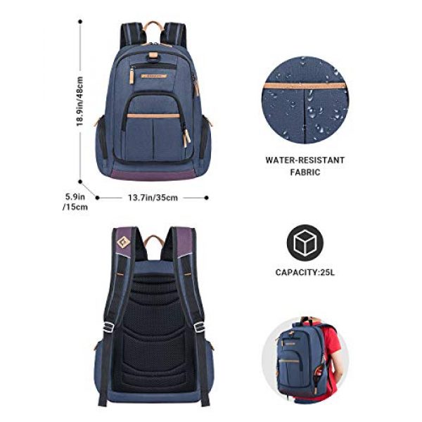 KingCamp Tactical Backpack 3 KingCamp Waterproof Laptop Backpack 17.3 inch for Women & Men Casual Daypack Backpack