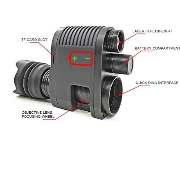 Melesplus Rifle Scope 6 Infrared HD Night Vision Monocular Scope Video Record Hunting Optical Sight Camera 850nm Lase IR Riflescopes