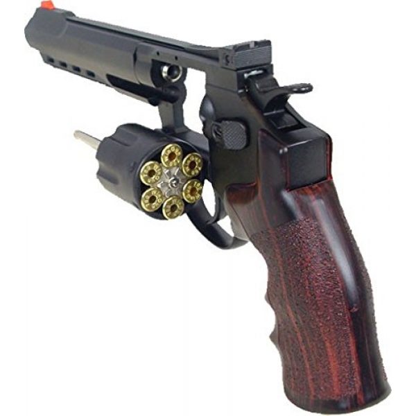 Boomingisland Airsoft Pistol 3 Boomingisland Wingun 702 6" Airsoft CO2 Revolver Black