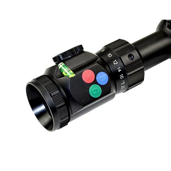 Presma Rifle Scope 5 PRESMA 6-24X50 Precision Hunting Rifle Scope with Illuminated Red, Green, Blue Mil-Dot RXR Reticle and