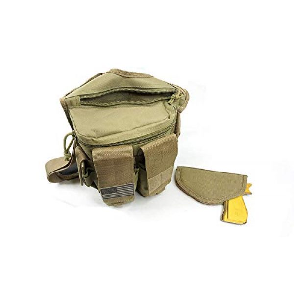 K-Cliffs Tactical Backpack 5 Rapid Deployment Push Pack Tactical Range Bag Responders Utility Sling Bags Tan