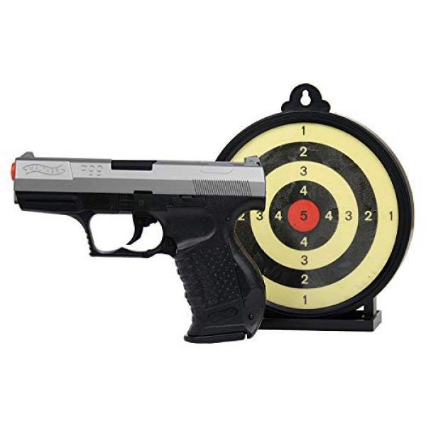 Elite Force Airsoft Pistol 1 Umarex P99 Bi-Color Action Kit w/ Target Airsoft, Black/Grey