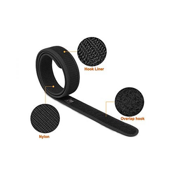 KRYDEX Tactical Belt 4 KRYDEX Hook Liner Inner Belt for Duty Belt 1.5" Tactcial Inner Belt Black