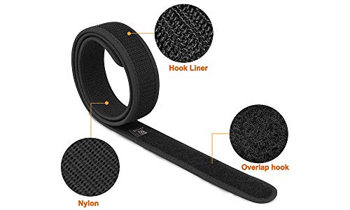 KRYDEX Tactical Belt 4 KRYDEX Hook Liner Inner Belt for Duty Belt 1.5" Tactcial Inner Belt Black