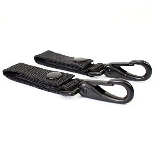 ROCOTACTICAL Tactical Pouch 6 ROCOTACTICAL Duty Nylon Web Key Ring Holder, Key Strap Keeper with Snap and Metal Key Clip, Belt Keeper with Key Holder, 2 Pack