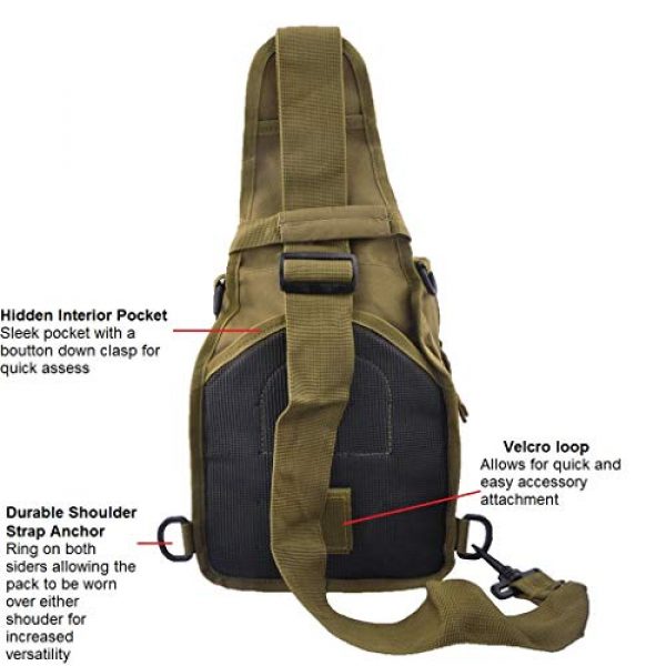 FAMI Tactical Backpack 4 FAMI Outdoor Tactical Bag Backpack, Military Sport Bag Pack Sling Shoulder Backpack Tactical Satchel for Every Day Carry
