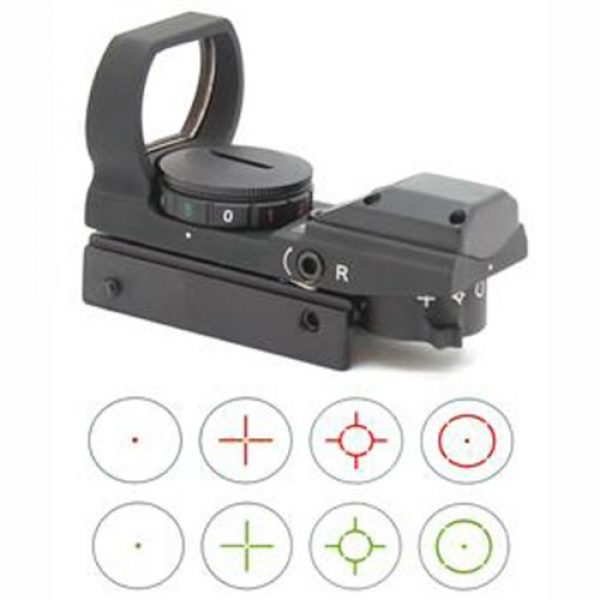 NcSTAR Rifle Scope 1 NCStar Red/Grn Dot Reflex Sight, Black - D4RGB
