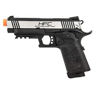 HFC Airsoft Pistol 1 HFC HG-171 Tactical 1911 CO2 Blowback Airsoft Pistol Black Silver