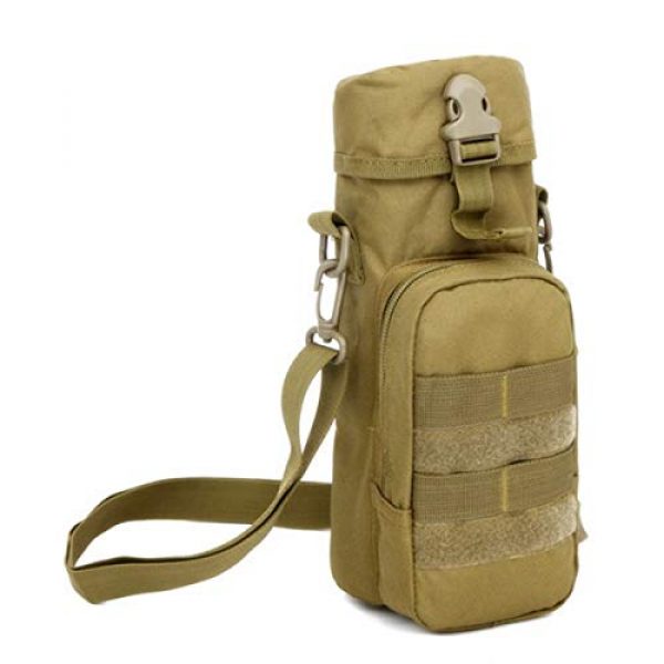 FIRECLUB Tactical Pouch 1 FIRECLUB Tactical Outdoors Sports Multifunction Military Water Bottle Pouch Holder Tactical Kettle Gear Molle Pack Bag