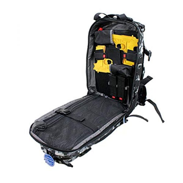 G.P.S. Tactical Backpack 3 G.P.S. Tactical Range Backpack, Gray Digital