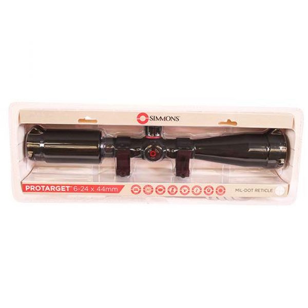 Simmons Rifle Scope 1 Simmons 6-24X44 Protarget Black FC Wp/Fp T Turrets Sf